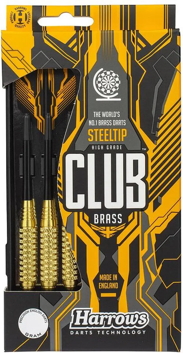 Harrows Club Brass 19Gr - Oranje - 3 Stuks