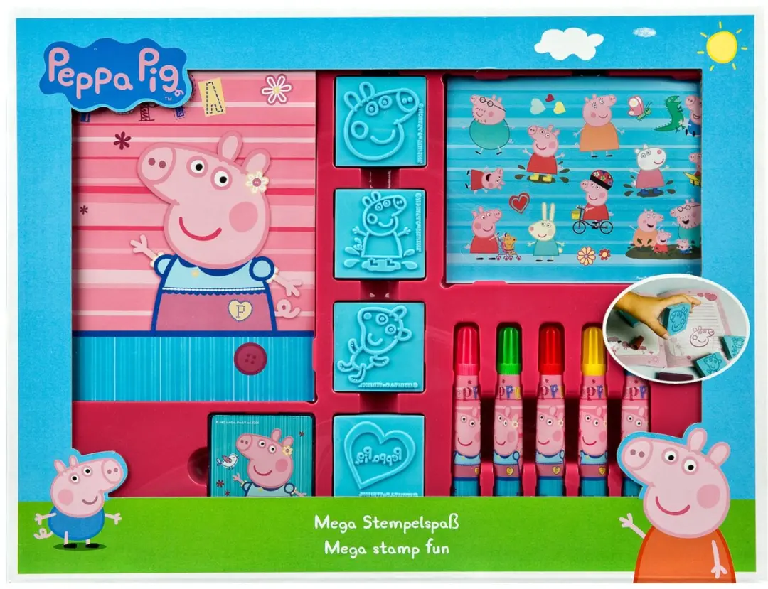 Peppa Pig Stempelset Meerkleurig