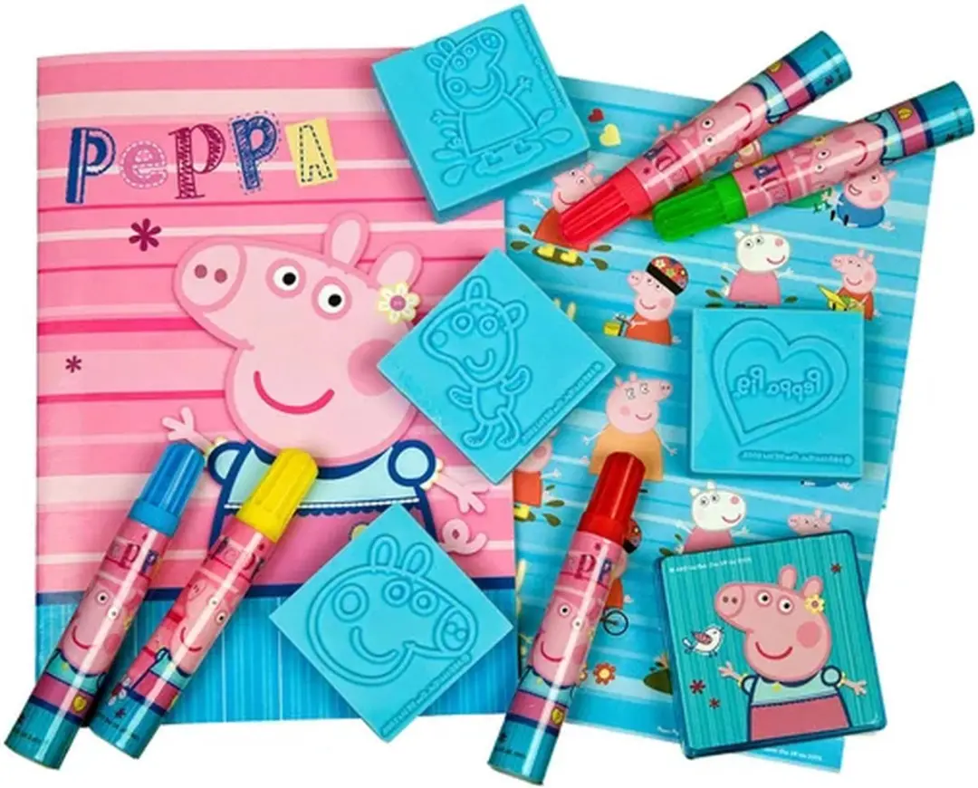 Peppa Pig Stempelset Meerkleurig - Stiften & Kleurboek