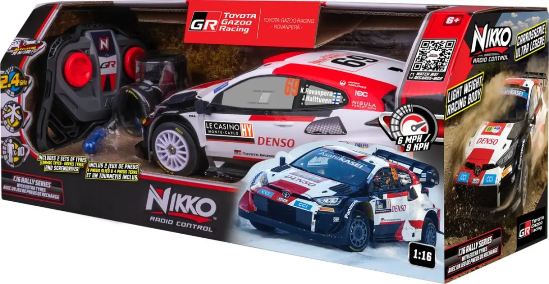 NIKKO RC Auto Rally 1:16 Toyota Gazoo Racing #69 - Extra Banden