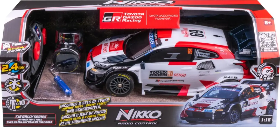 NIKKO RC Auto Rally 1:16 Toyota Gazoo Racing #69 - Extra Banden