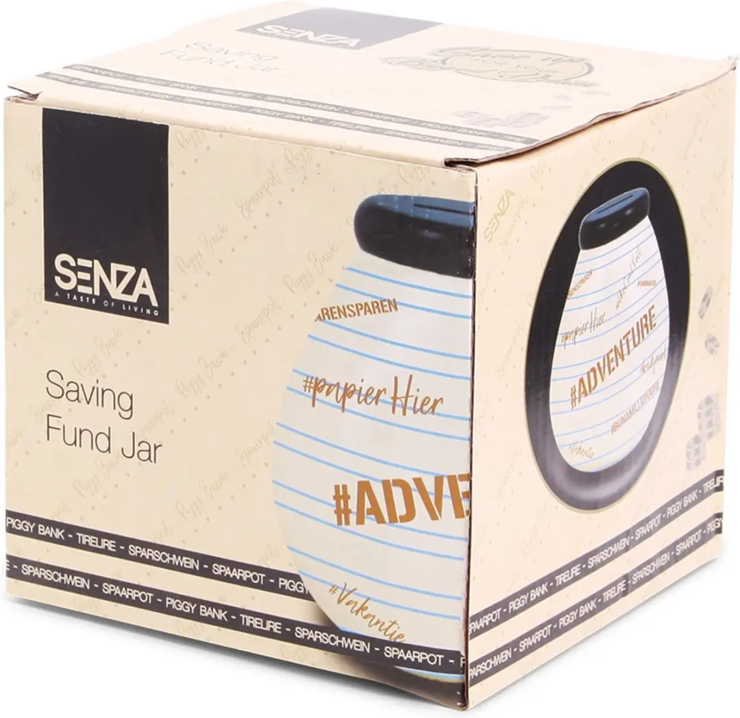 Senza Adventure Spaarpot 12931 - Blauw