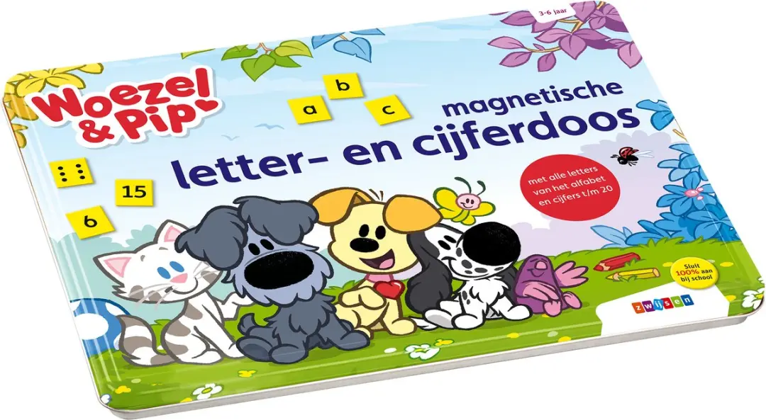 Woezel & Pip Magnetische Letter- en Cijferdoos