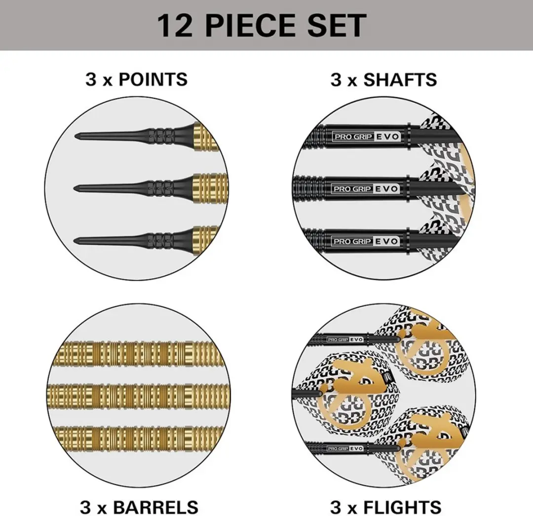 Target Bolide Envy 10 90% Goud Darts - 3 Stuks