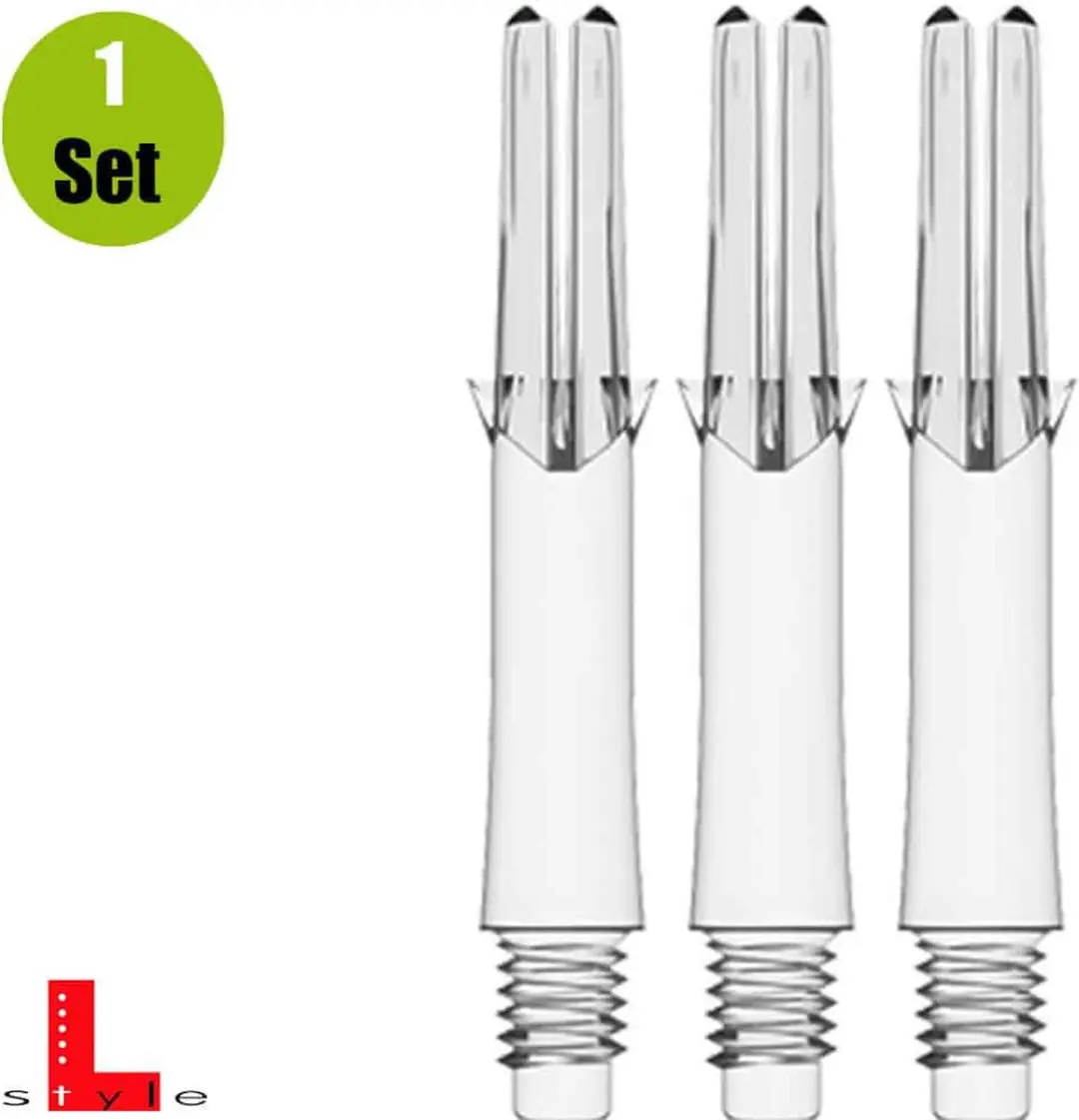 L-Style L-Shaft Locked Straight Transparant - 3 Stuks