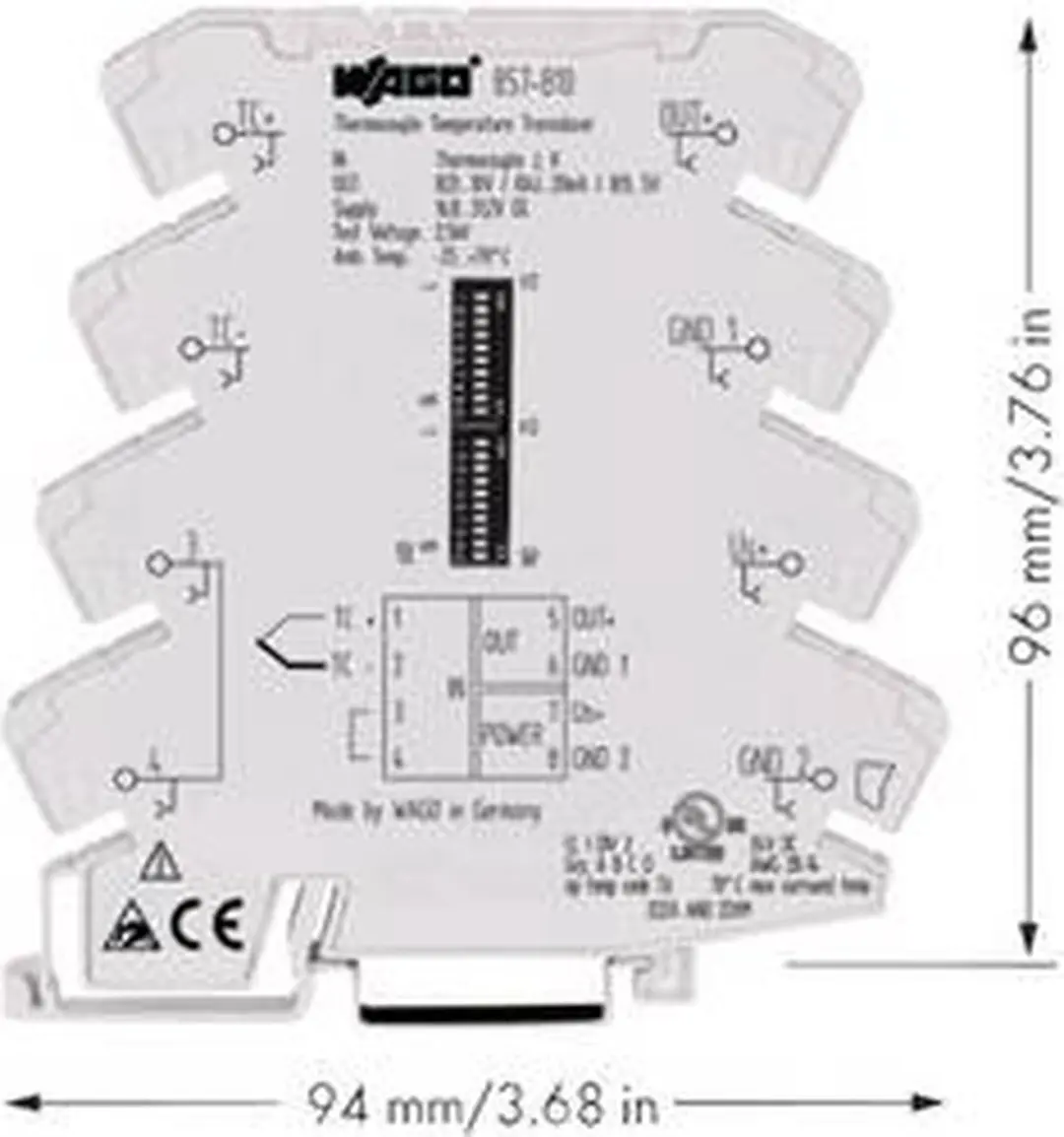 WAGO 857-810 Temperatuurmeetomvormer