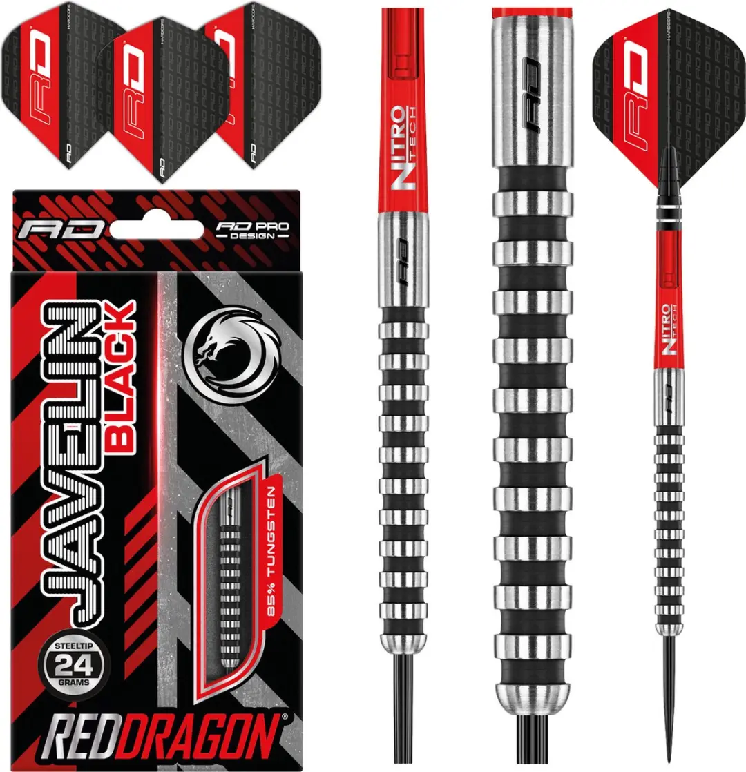 Red Dragon Javelin Black 85% Dartpijlen