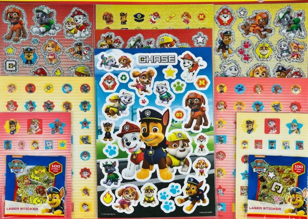 PAW Patrol Super Sticker Set - 500 Stickers - Meerkleurig