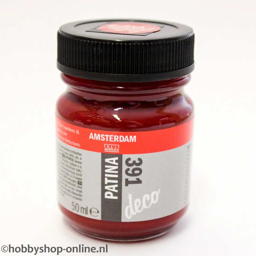 Amsterdam Deco Patina Verf 391 Antiekrood 50ml