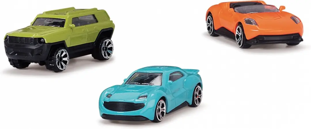 Dickie 203747007 Transporter - 4 Die-cast Auto's Meerkleurig