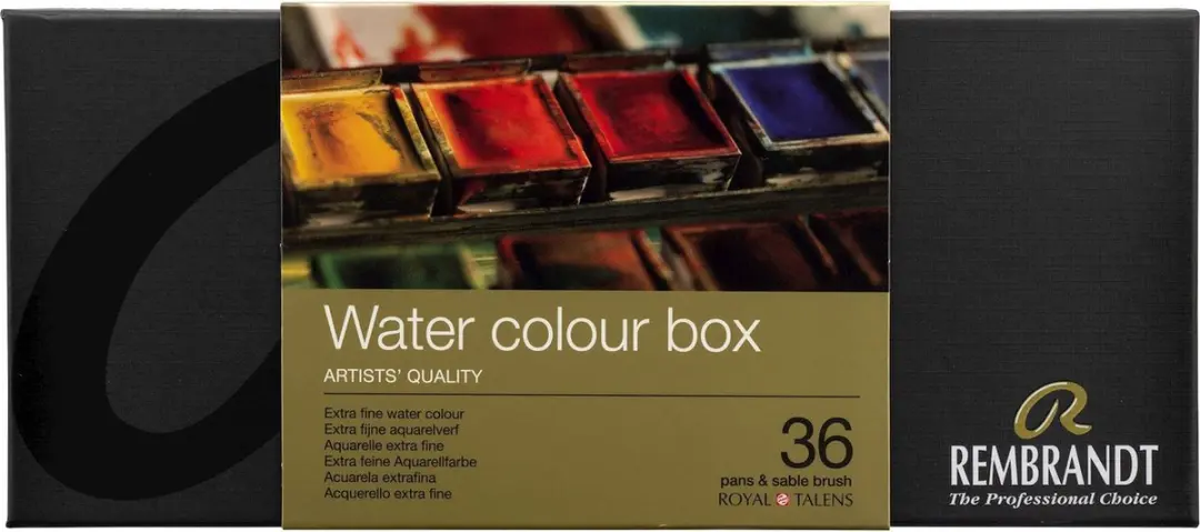 Rembrandt Aquarelverf Set 36 Kleuren - 36ml + Penseel - afbeelding 6 van 6