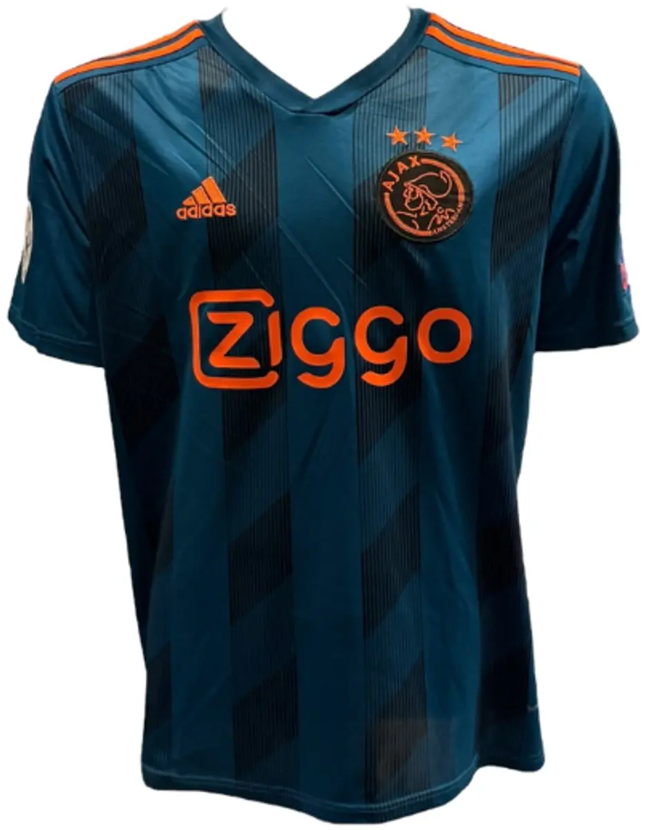 Ajax Uit Shirt Lasse Schöne Gesigneerd - 19/20