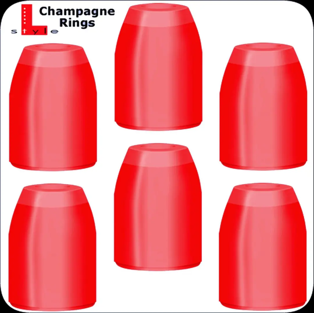 L-Style Champagne Rings Rood