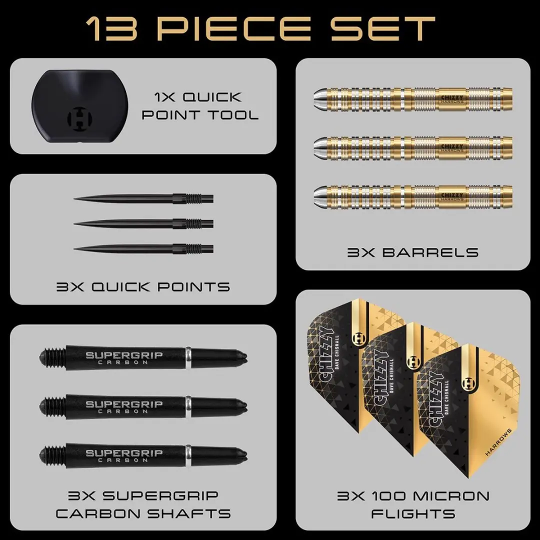 Harrows Chizzy Series 2 BD85023-QP Darts - 23gr - 3 Stuks