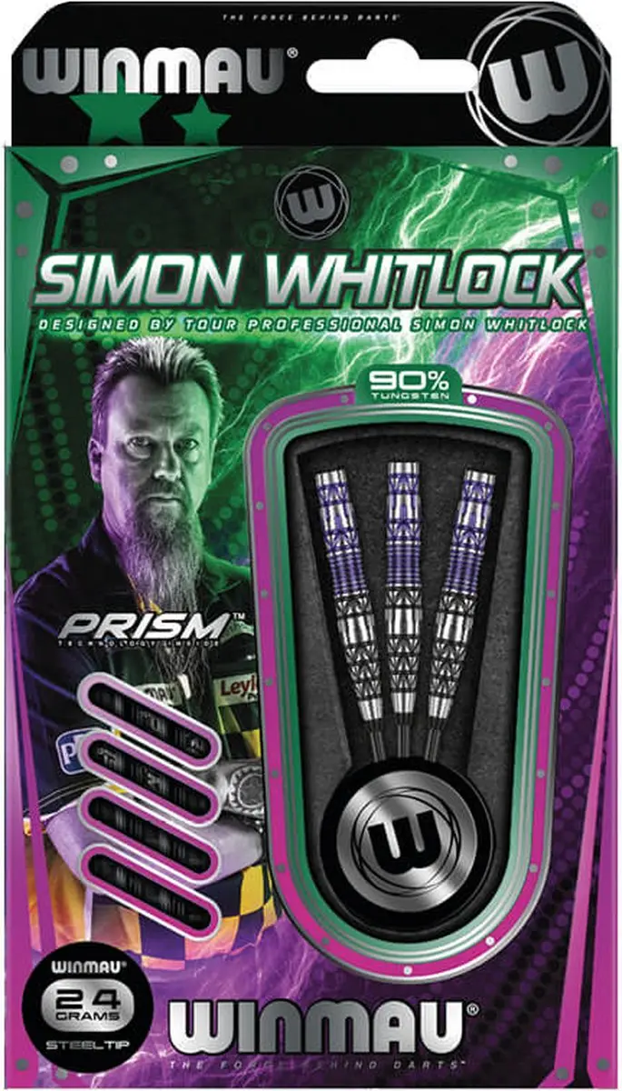 Winmau Simon Whitlock 90% Special Edition Dartpijlen - 3 Stuks - afbeelding 6 van 6