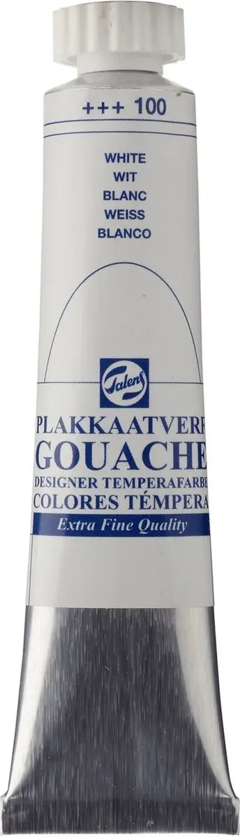 Talens Plakkaatverf Gouache Extra Fine Wit 20ml
