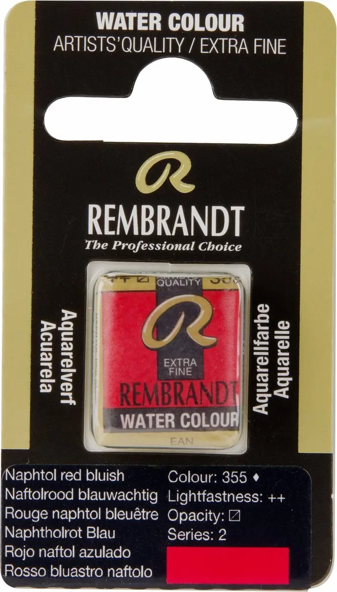 Rembrandt Waterverf Napthol Red Bluish