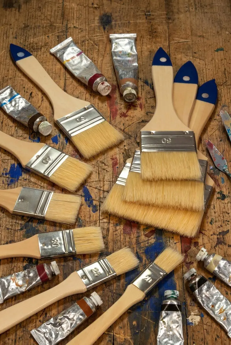 Kangaro Serie 780 Nr. 40 Varkenshaar Kwasten - 6 Stuks