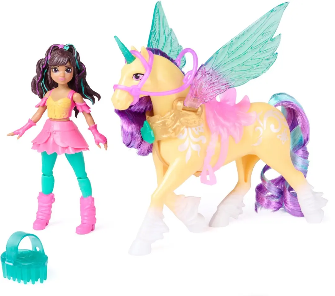 Unicorn Academy Ava & Leaf Vleugelmagie Poppen - Meerkleurig