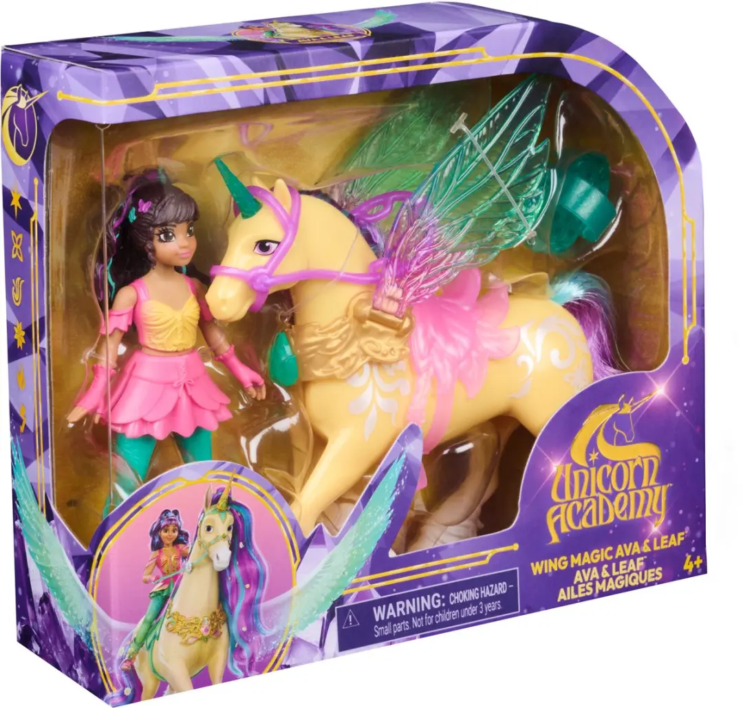 Unicorn Academy Ava & Leaf Vleugelmagie Poppen - Meerkleurig