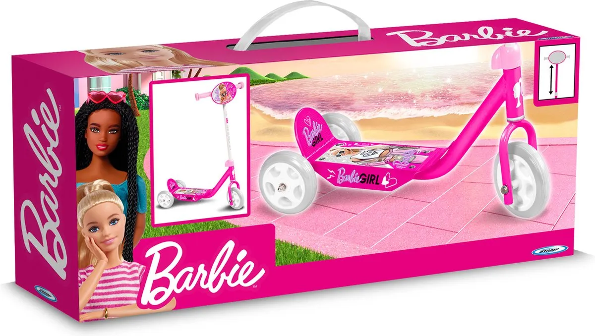 Barbie Driewielige Step 14" - Roze