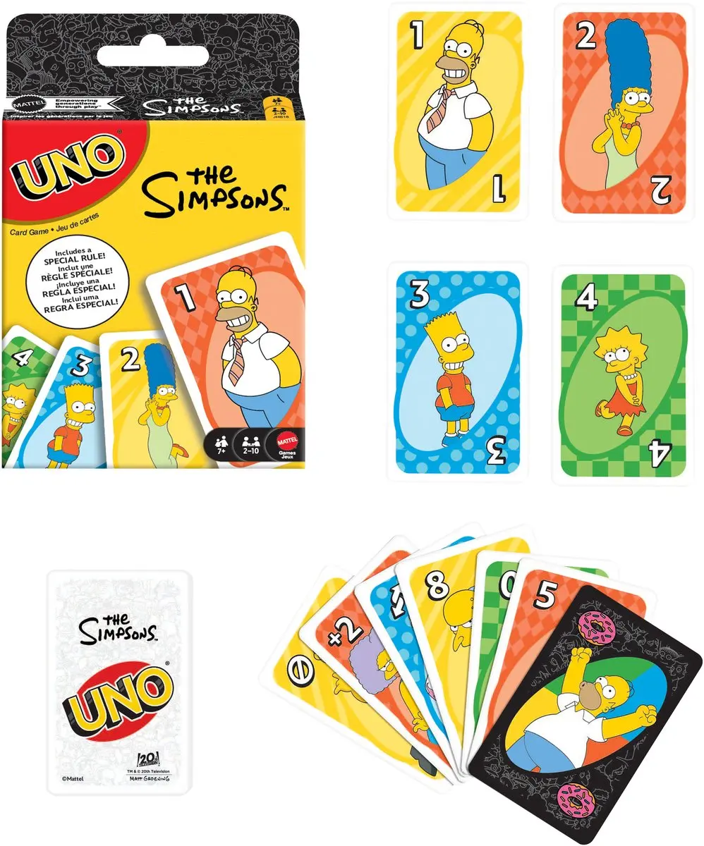 Mattel Games UNO The Simpsons - 2 tot 10 Spelers