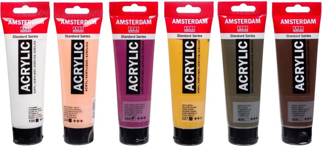 Amsterdam Standard Series Acrylverf Portret Set - 6x120ml - Assorti
