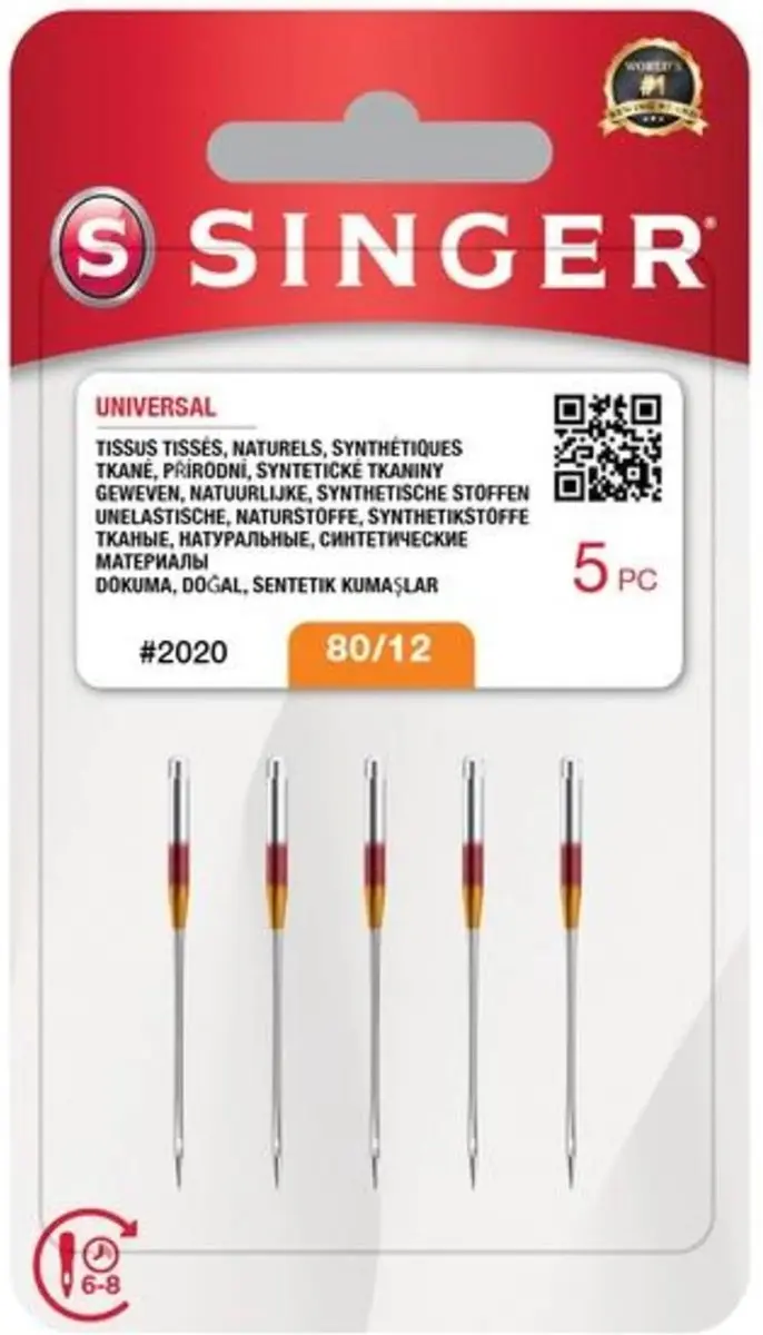 Singer Universal 2020 80 Naalden - 5 Stuks