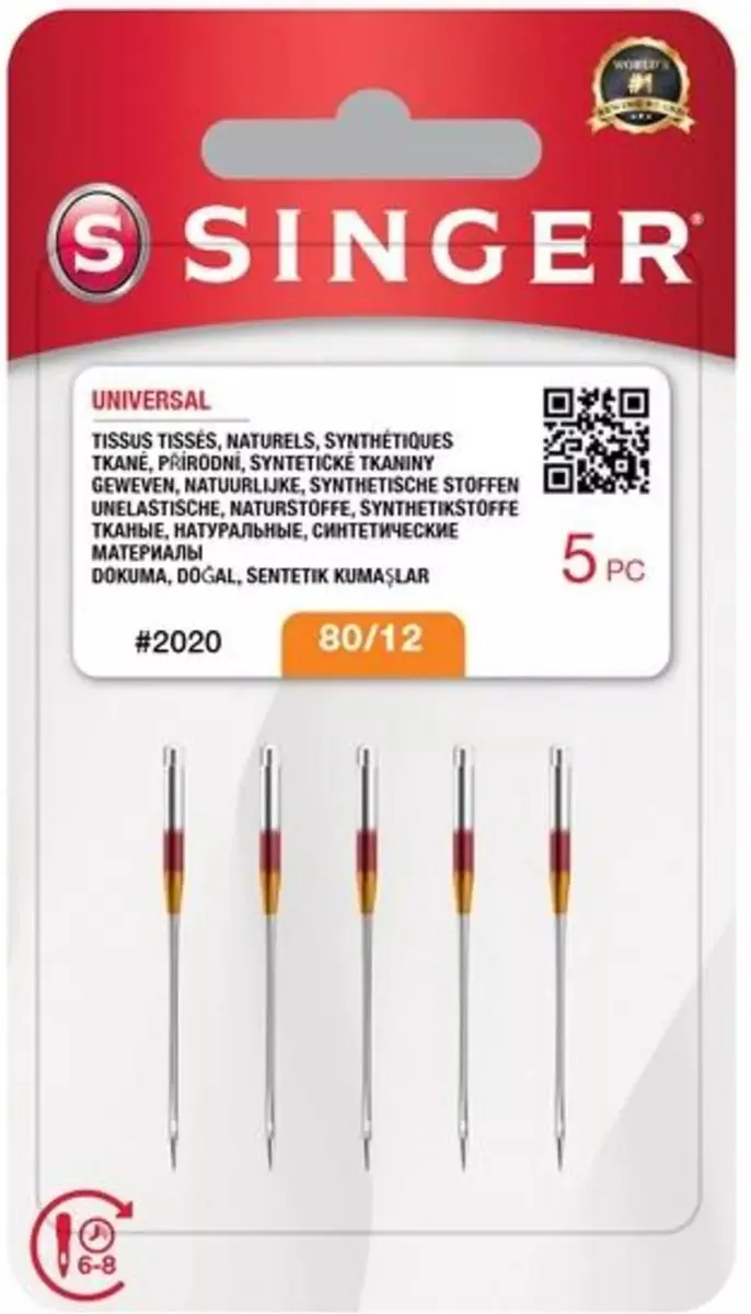 Singer Universal 2020 80 Naalden - 5 Stuks