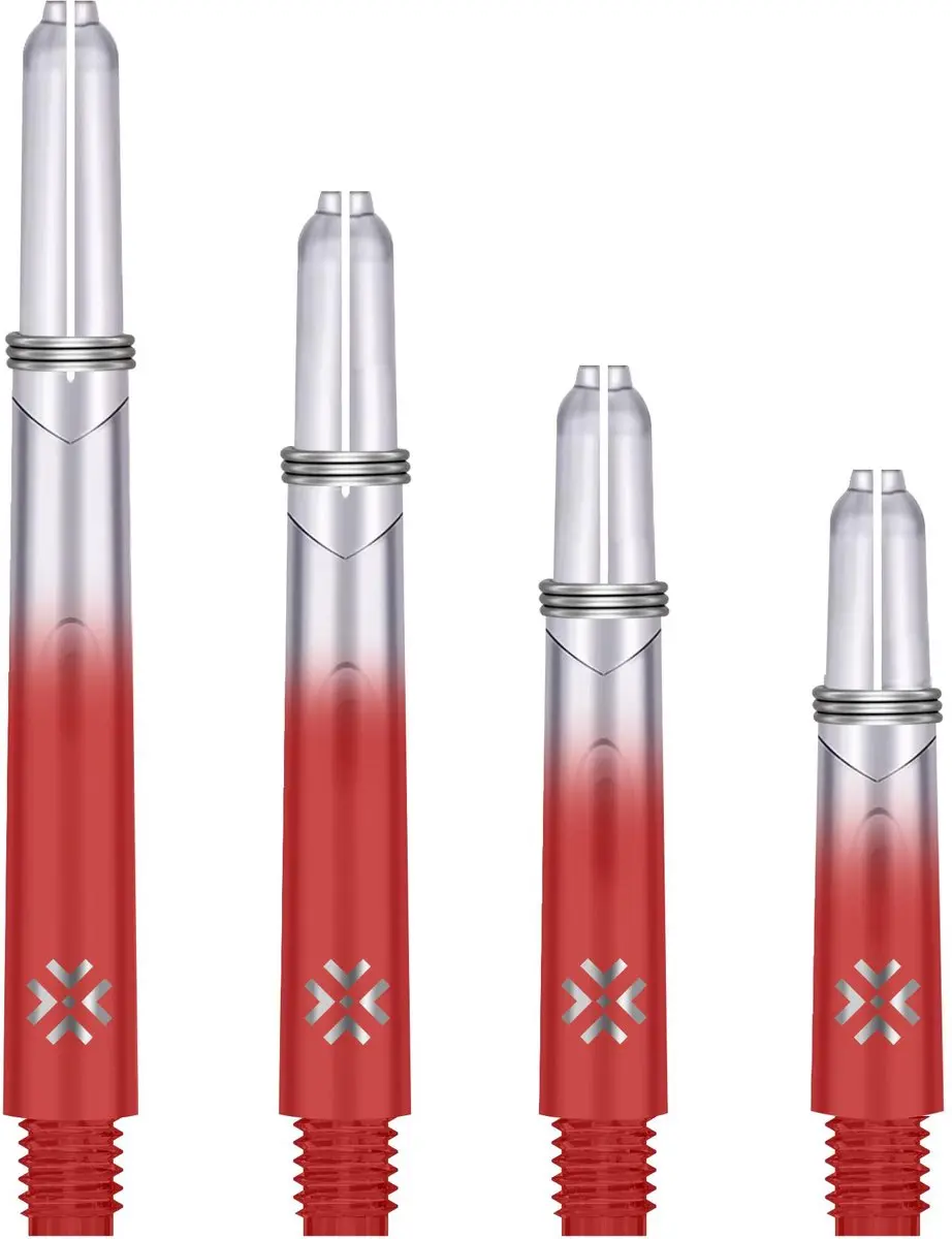 Bullet Shafts 48mm Rood Clear