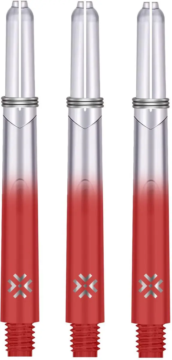 Bullet Shafts 48mm Rood Clear - 3 Stuks