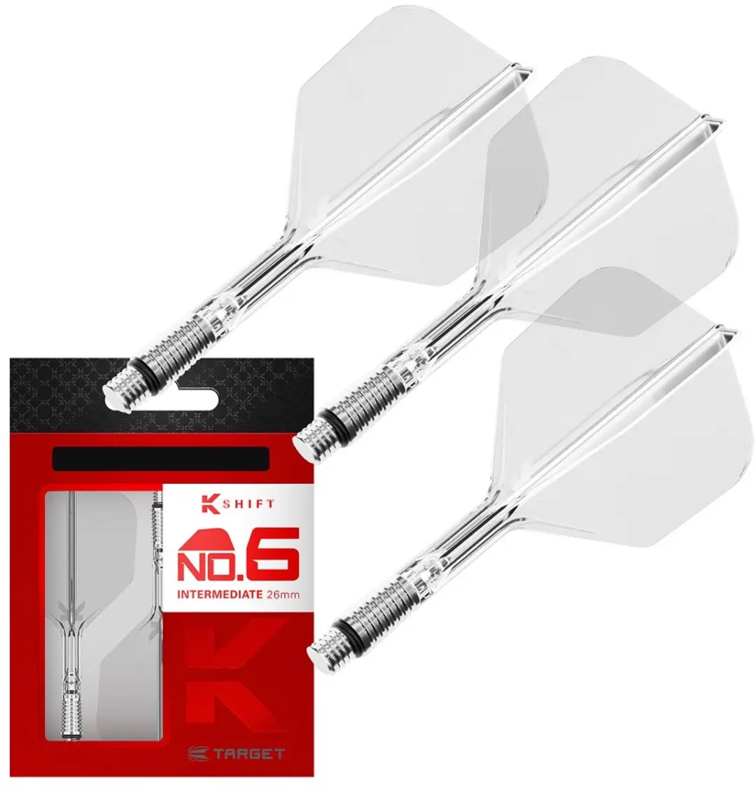 Target K-Shift Clear NO6 Dart Flights