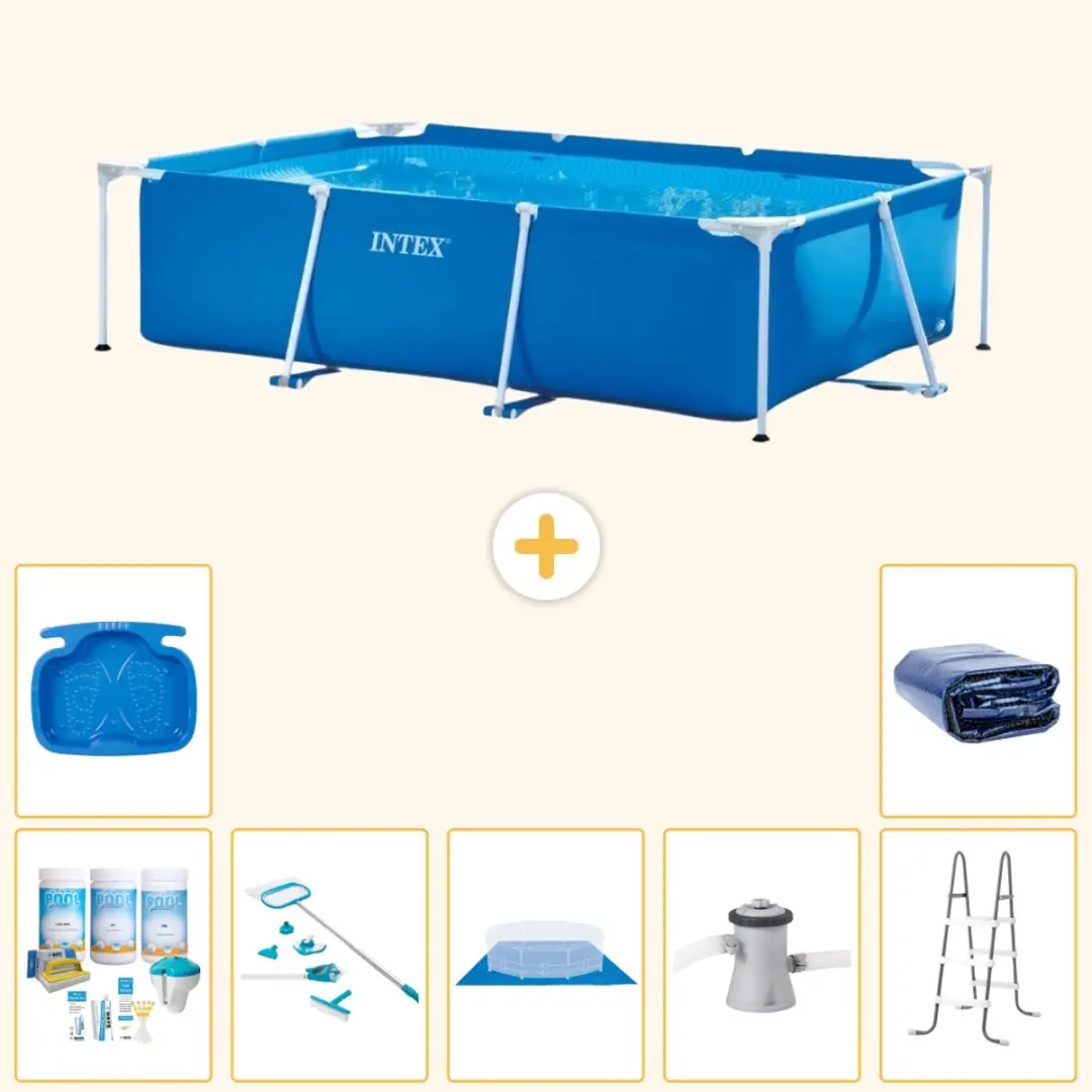 Intex Frame Zwembad 260x160cm Blauw