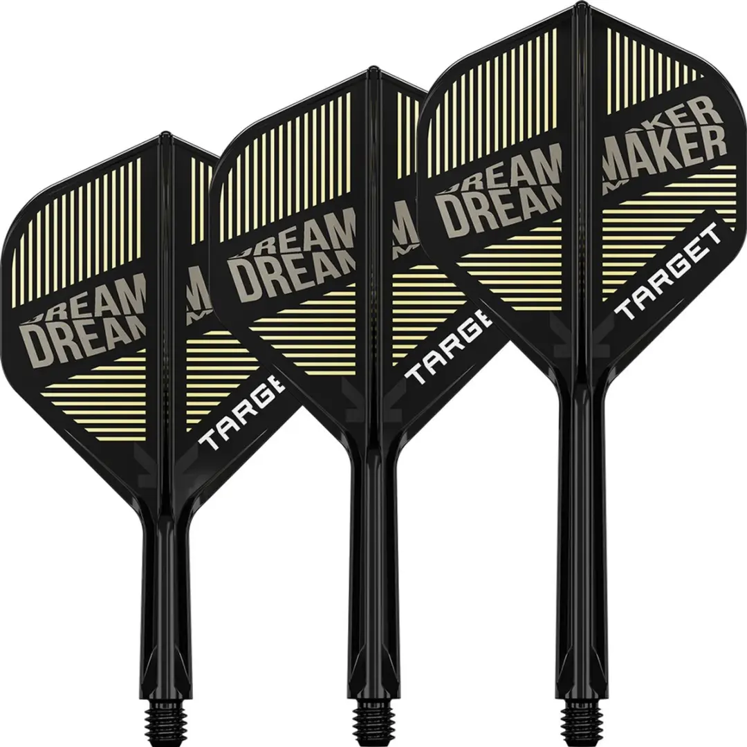 Target K-Flex Dimitri van den Bergh NO2 Dart Flights - 3 Stuks - Oranje/Zwart