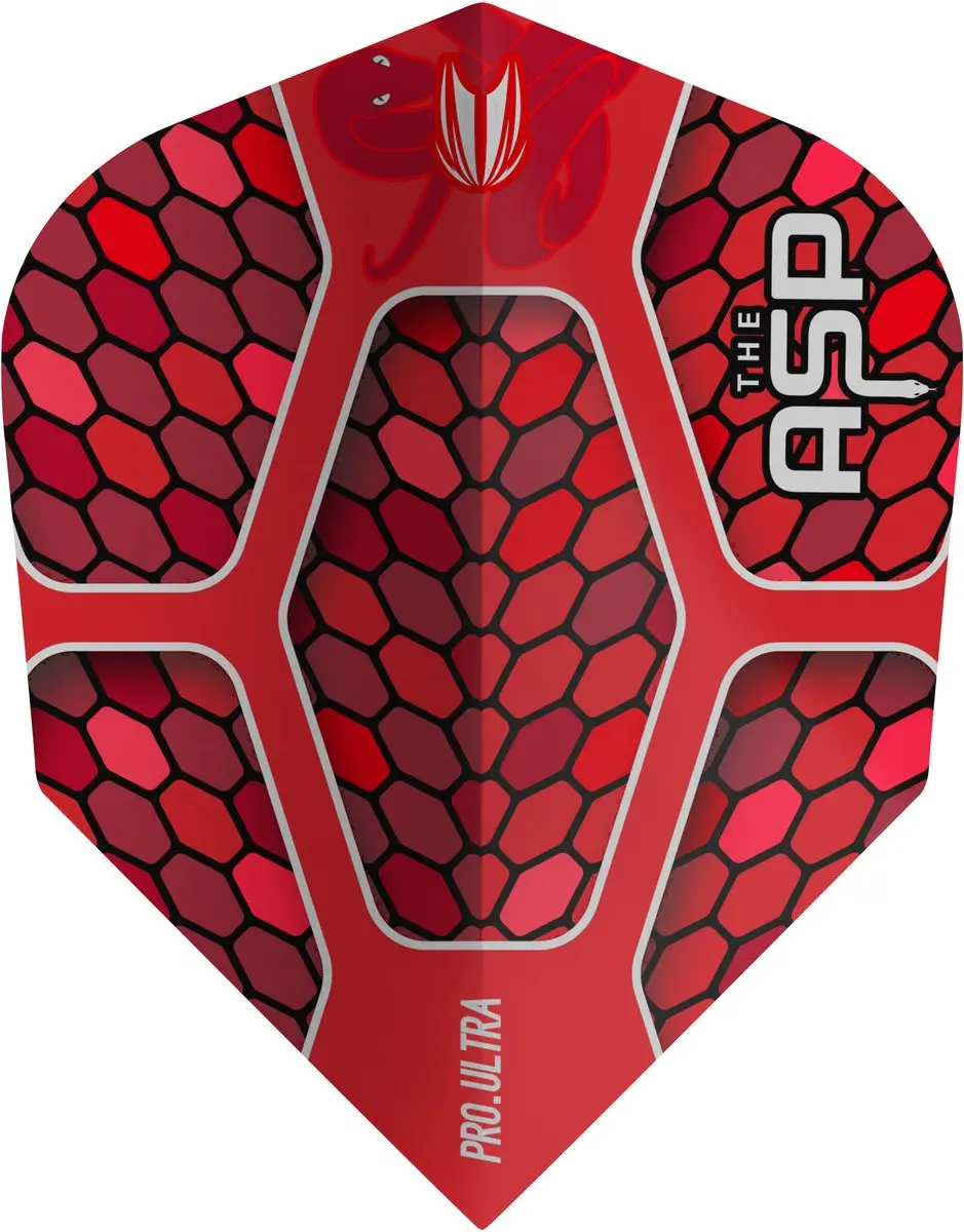 Target Nathan Aspinall Pro Ultra NO6 Dart Flights - 3 Stuks - Rood