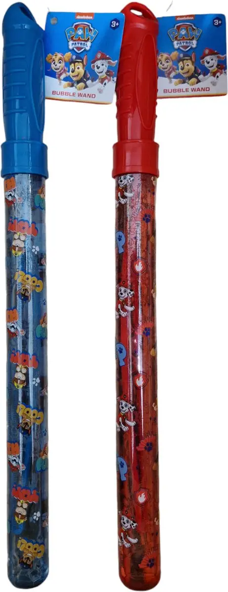 PAW Patrol Bellenblaas 2 Stuks - Chase/Marshall/Skye/Rubble - Rood/Blauw