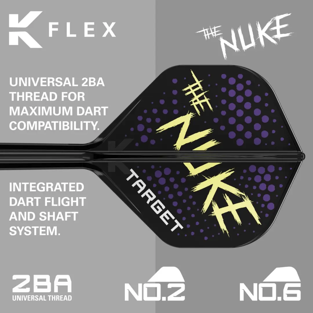 Target K-Flex Luke Littler NO2 Dart Flights Short 19mm
