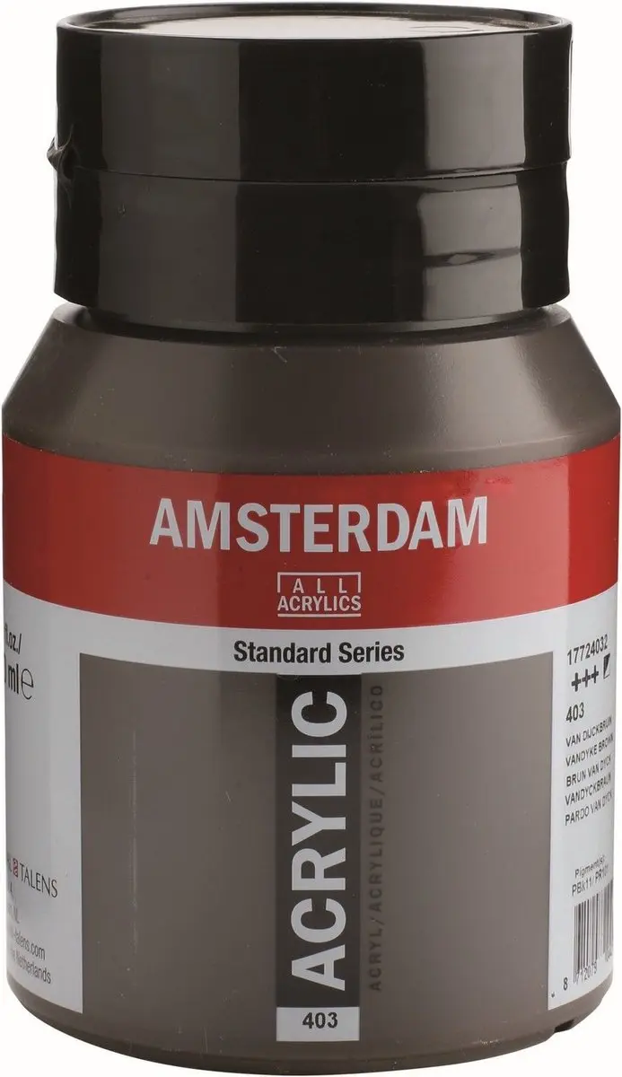 Amsterdam Standard Acrylverf 500ml - Van Dijckbruin 403