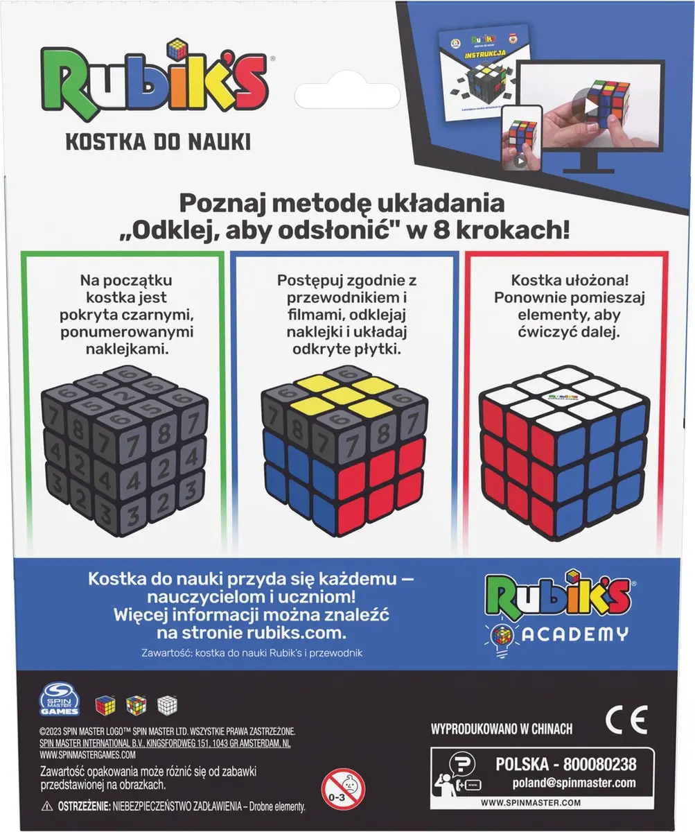 Spin Master Rubik’s Coach Cube 3x3 - 6070092 - afbeelding 6 van 6