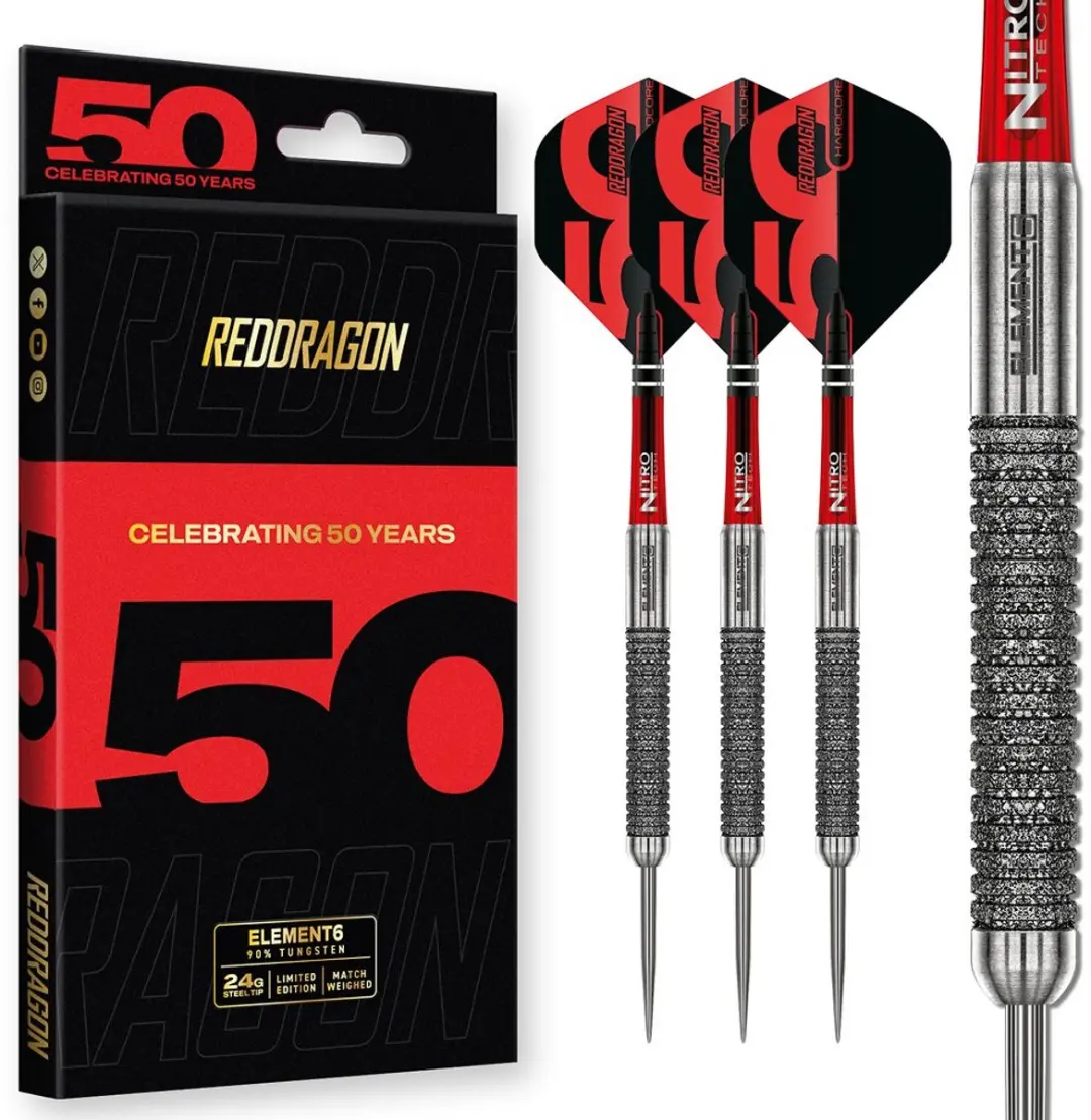 Red Dragon Element 6 B Anniversary Limited Edition RDD0940-50 Dartpijlen