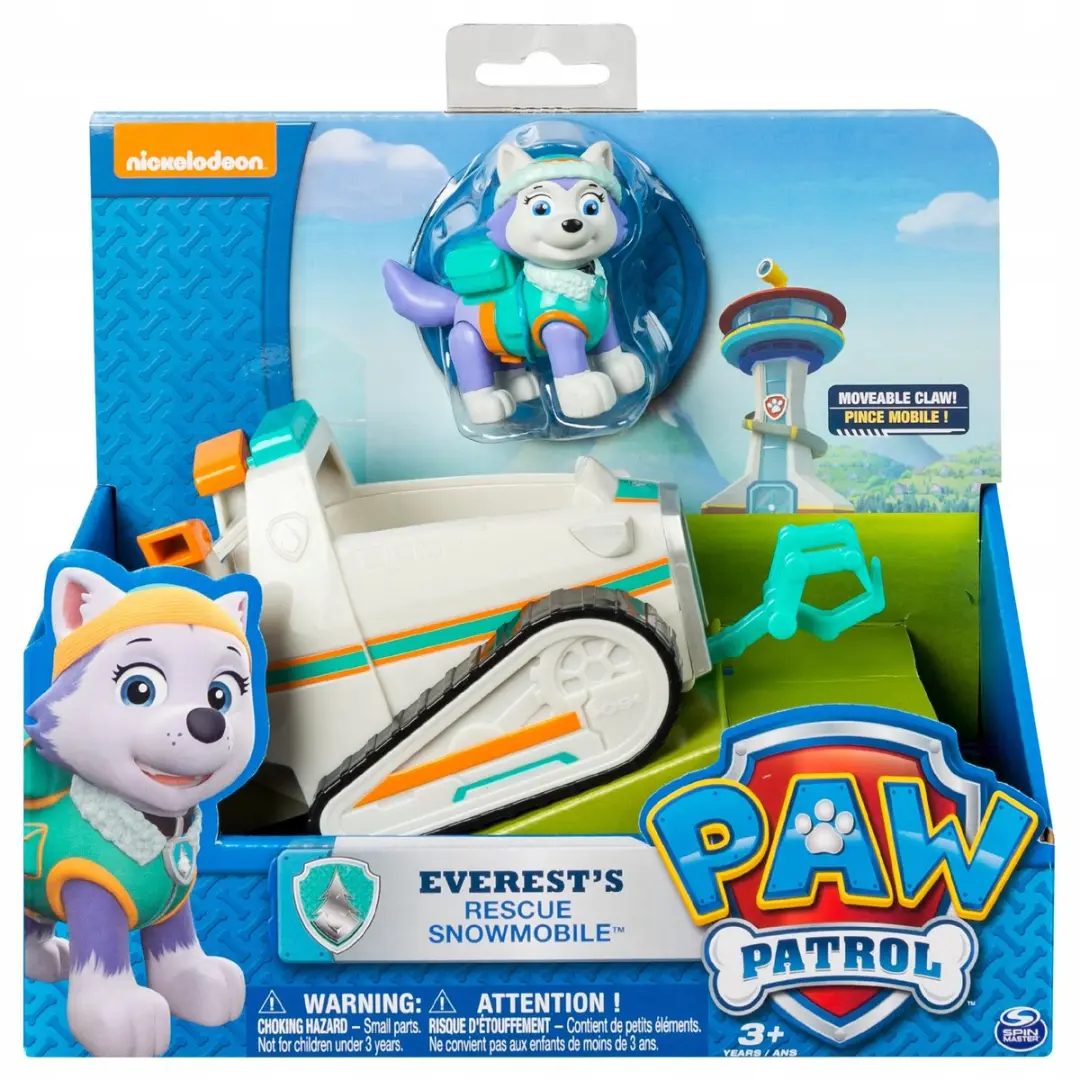 Spin Master PAW Patrol Everest Sneeuwscooter Speelgoed - Wit/Blauw/Oranje