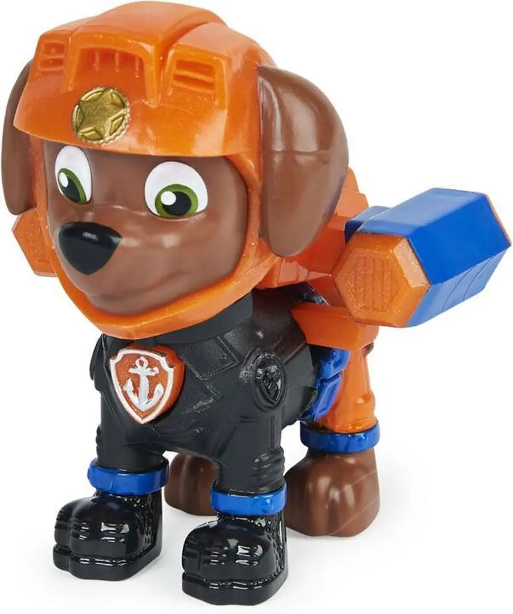 PAW Patrol Moto Pups Zuma Verzamelfiguur - Politie Badge - MPN 2005258 - Multicolor