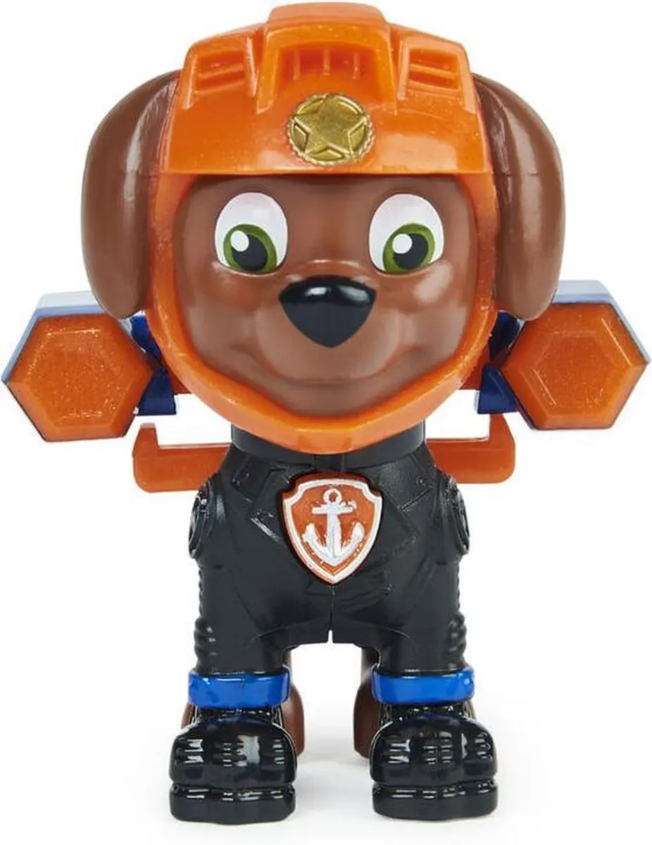 PAW Patrol Moto Pups Zuma Verzamelfiguur - Politie Badge - MPN 2005258 - Multicolor