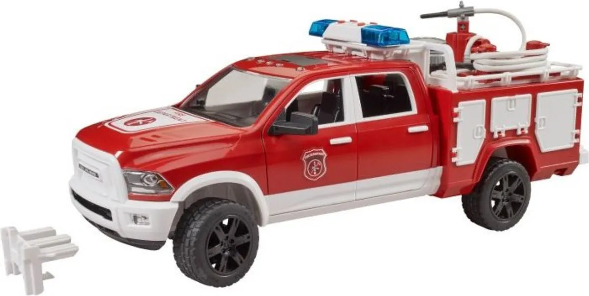 Bruder Dodge RAM 2500 Brandweer Pick-up Rood