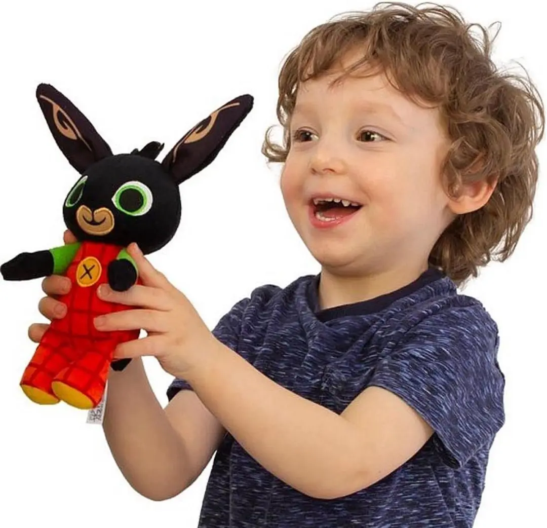Bing Pluchen Knuffel 20cm - Zwart/Rood