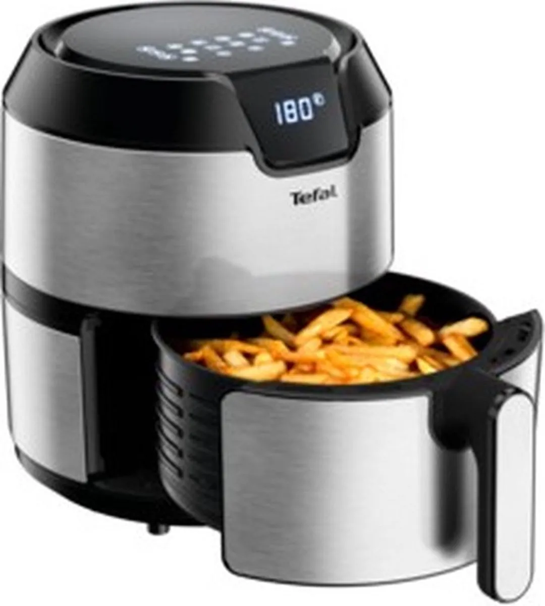 Tefal Easy Fry EY401D Airfryer 4,2L 1500W - 6 Personen - Zwart/RVS - afbeelding 6 van 6