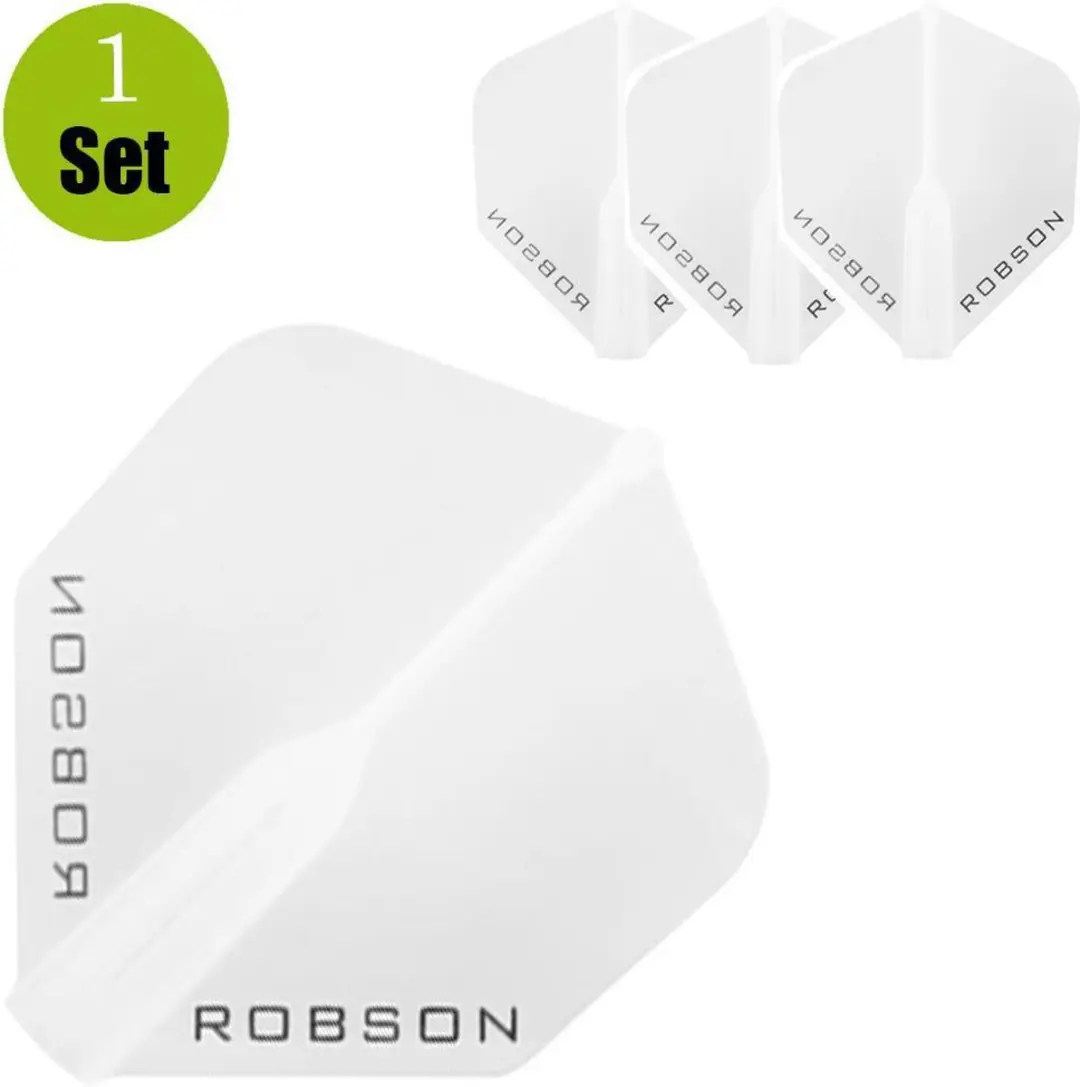 Bull's Robson Plus Flight Std. RO-51711 - 3 Stuks - Wit