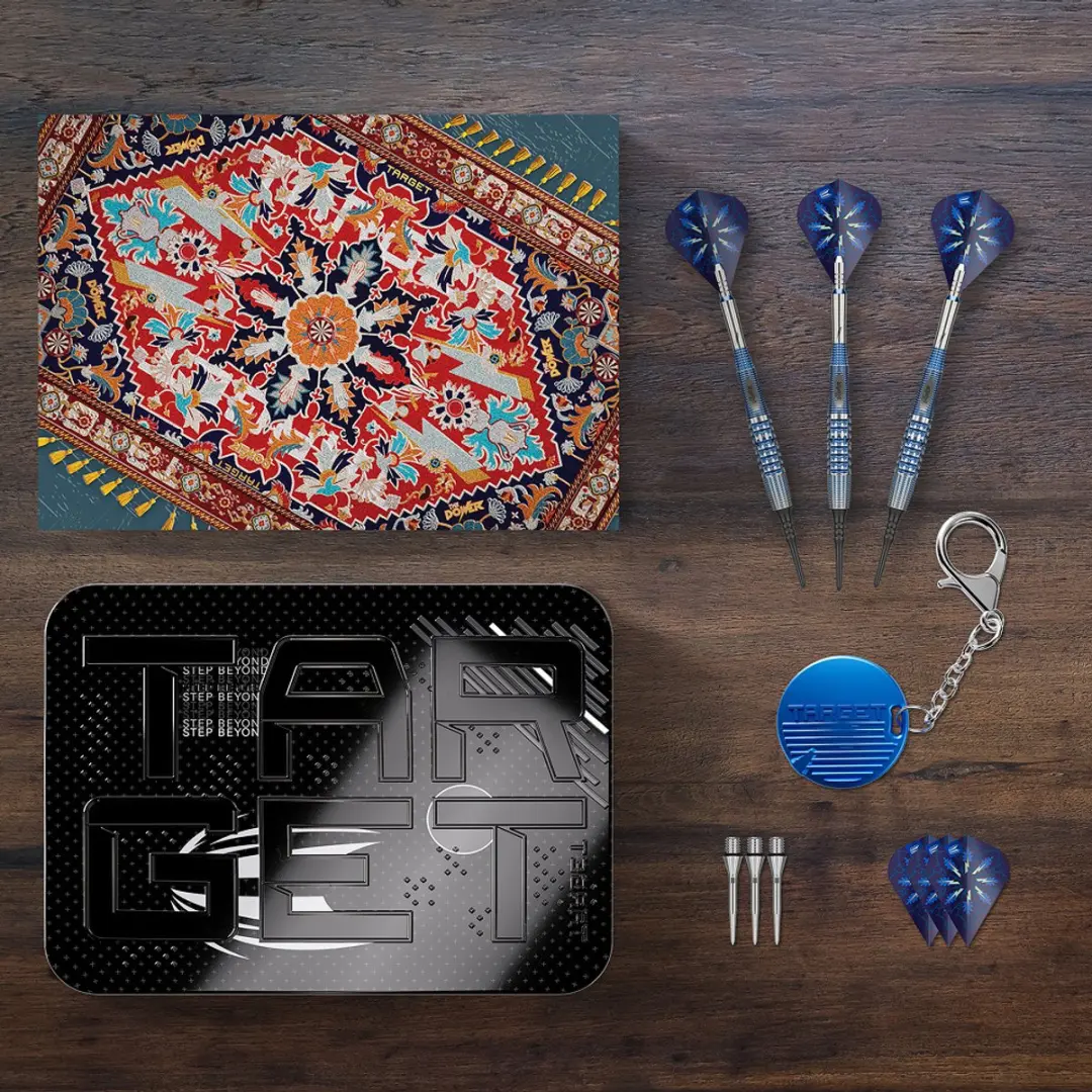 Target Phil Taylor Power Gx2 Darts - Blauw/Zilver - 3 Stuks