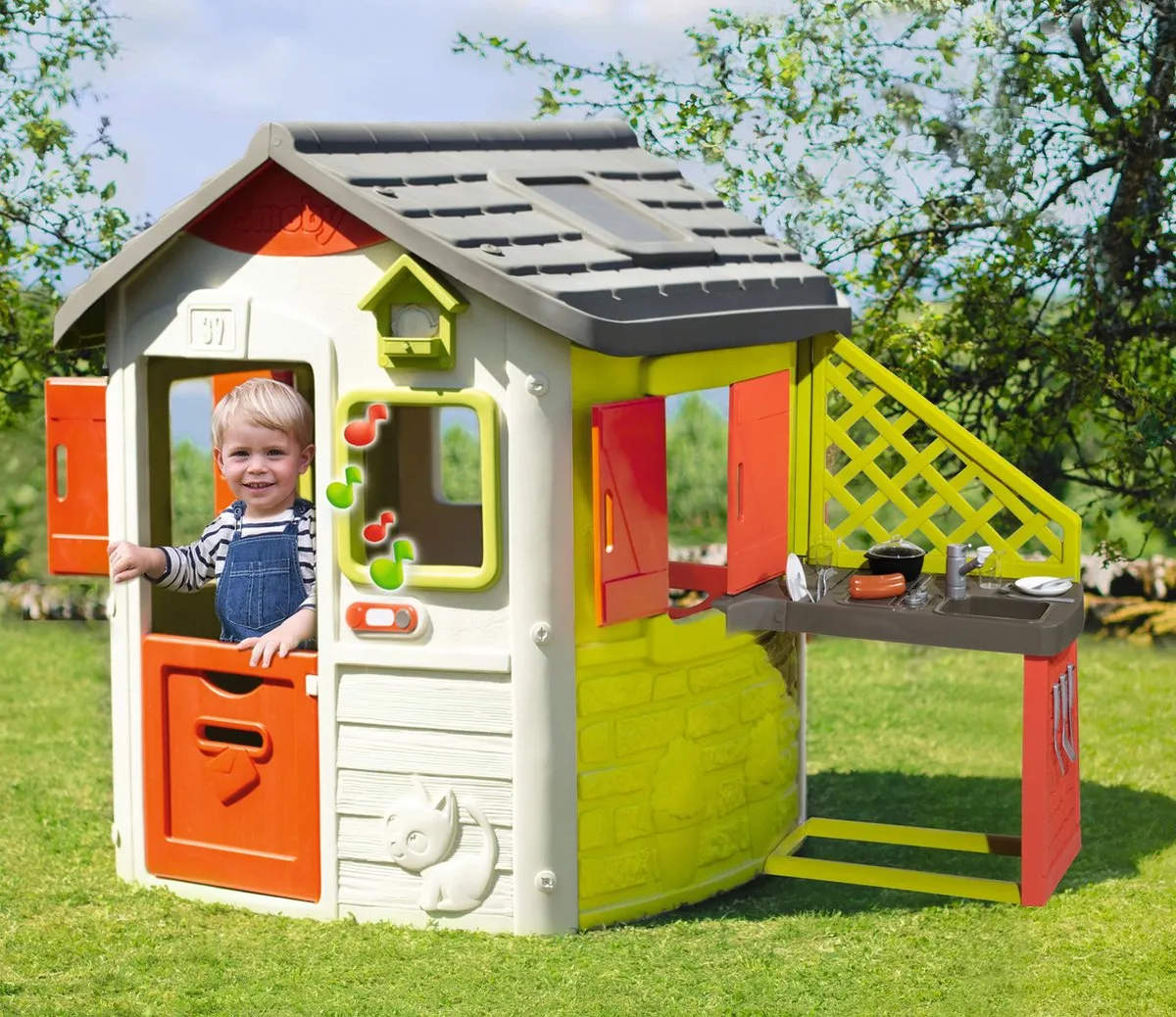 Smoby Neo Jura Lodge Speelhuis - Meerkleurig - afbeelding 6 van 6