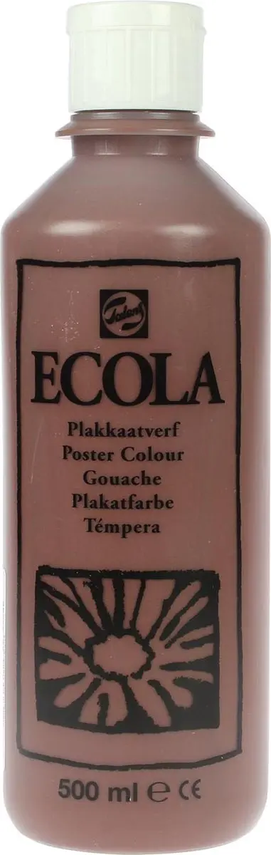 Talens Ecola Plakkaatverf Brown 500ml